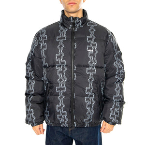 Benny Puffer Jacket Black Multi - Giacca Uomo Nera 121800507-BKM . OBEY 