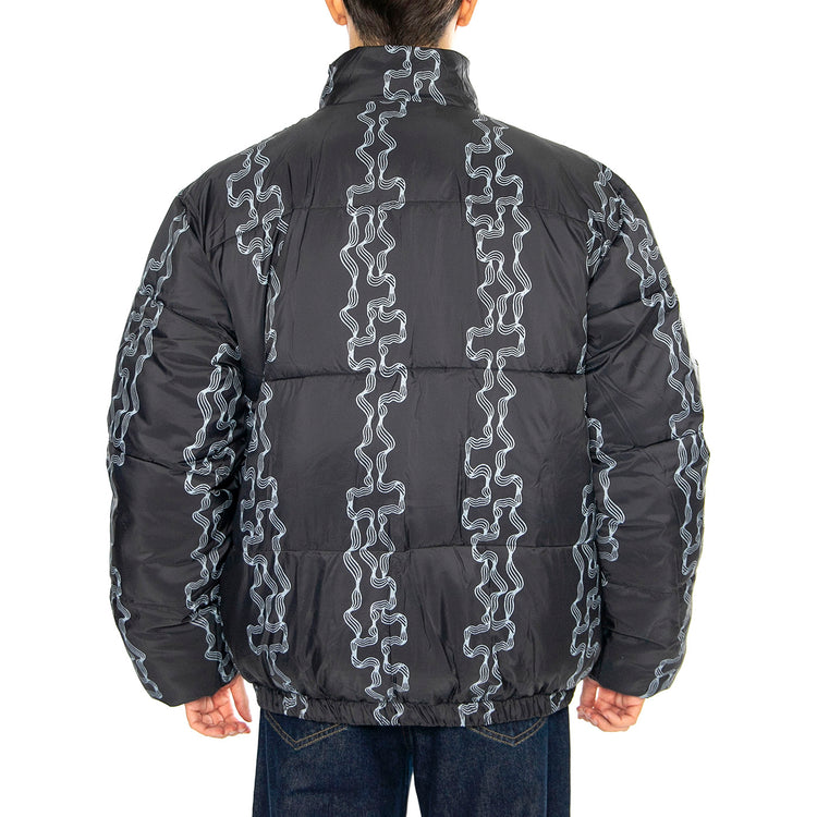 Benny Puffer Jacket Black Multi - Giacca Uomo Nera 121800507-BKM . OBEY 