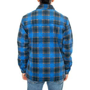 Checked Polar Fleece Vallarta Blue - Giacca Uomo Multicolore PFD0243-287 . PENFIELD 