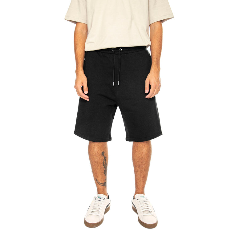 Hudson Script Sweat Short Black - Bermuda in Felpa Uomo Neri PFD0361-023 . PENFIELD 