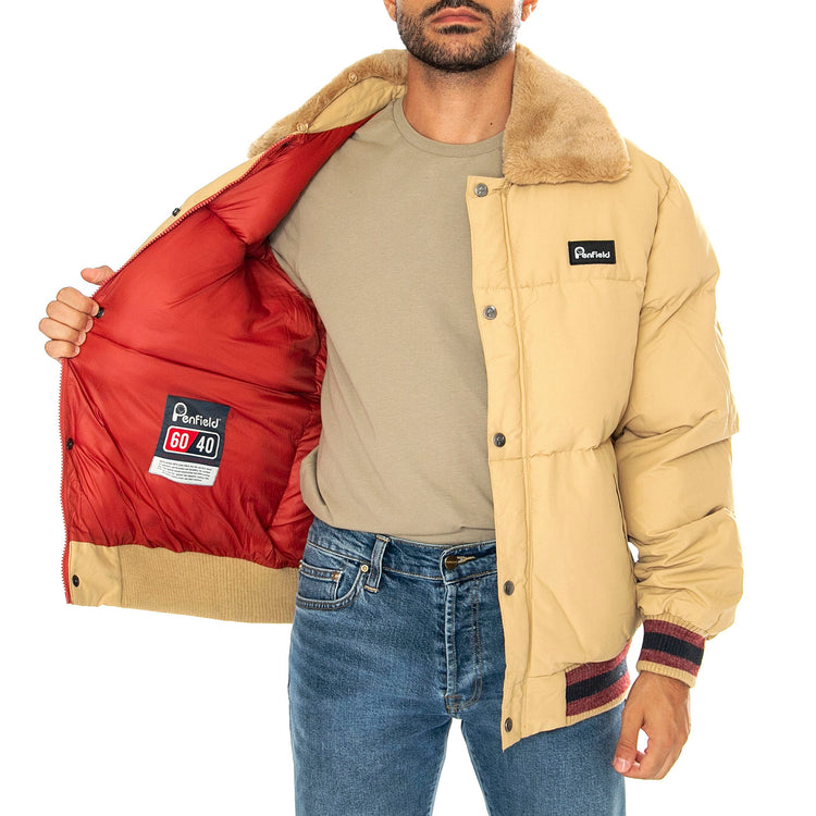 Archive Padded Bomber Star Fish - Giacca Uomo Beige PFD0433-J39 . PENFIELD 