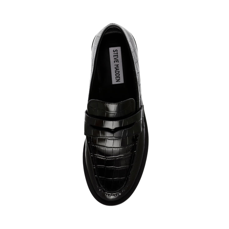 HARLEM BLK CROCO - Mocassini Donna Neri SMSHARLEM-66 . STEVE MADDEN 