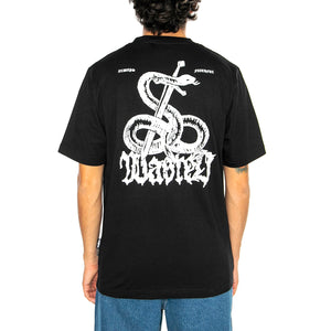 Atrax T-Shirt Black - Maglietta Girocollo Uomo Nera E20WASANTBLK . WASTED PARIS 