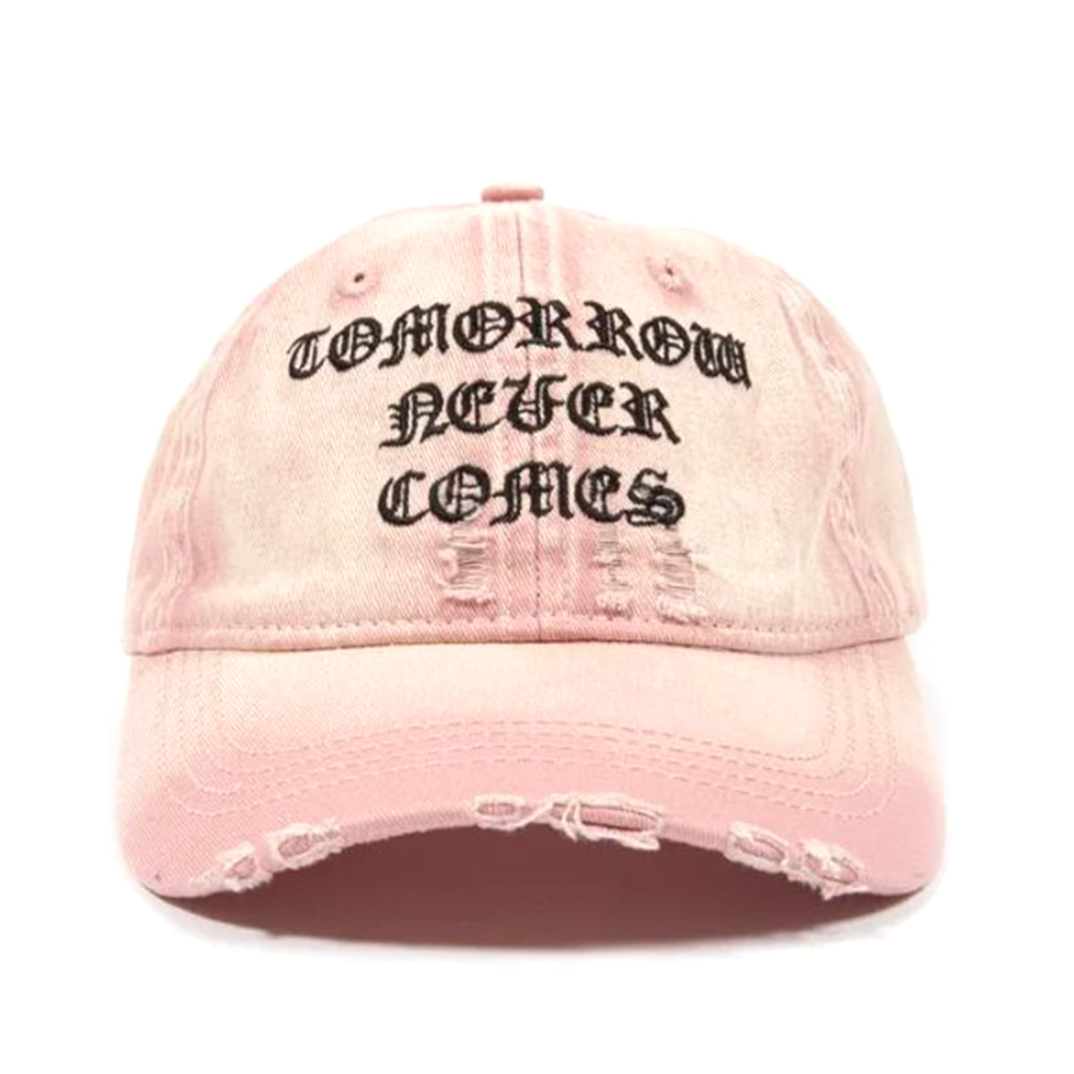 Destroy Never Comes 6 Panels Cap Faded Sour Pink - Cappellino con Visiera Rosa SS24P2 . WASTED PARIS 