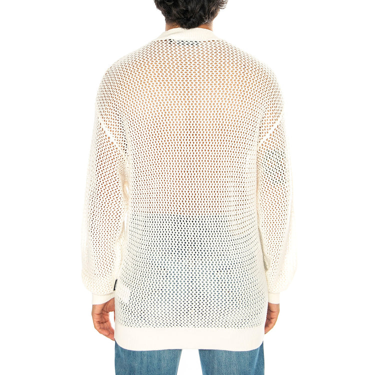 Sweater Snatch Off White - Maglione Girocollo Uomo Bianco SWEATER SNATCH - OFF-WHITE . WASTED PARIS 