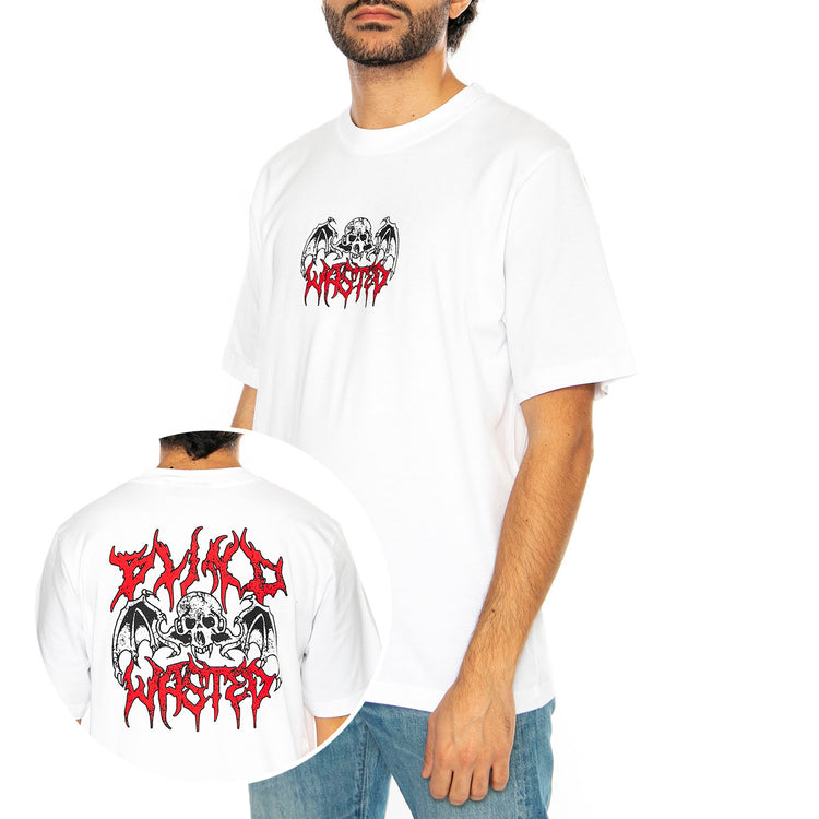T-Shirt Bones White - Maglietta Girocollo Uomo Bianca T-SHIRT BONES - WHITE . WASTED PARIS 