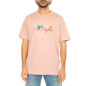 T-Shirt Nighters Woodrose - Maglietta Girocollo Uomo Rosa T-SHIRT NIGHTERS - WOODROSE . WASTED PARIS 