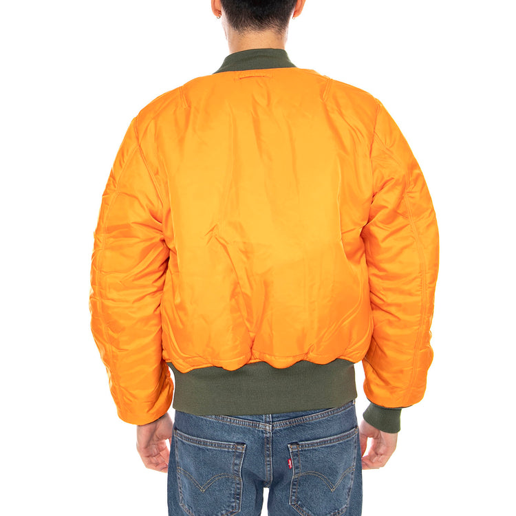 MA-1 Sage Green Jacket -- Giacca Reversibile Uomo Verde Salvia F100101 1 ALPHA INDUSTRIES 