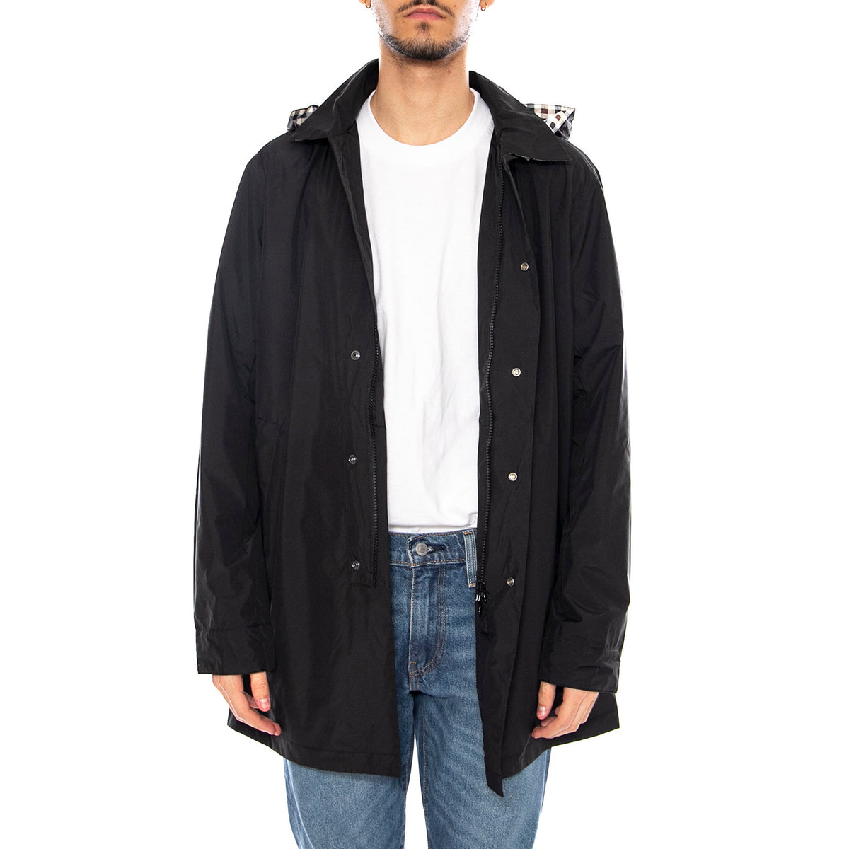 Packable Trench -- Trench Uomo Nero AA_ICON_JK005_16 . AQUASCUTUM 