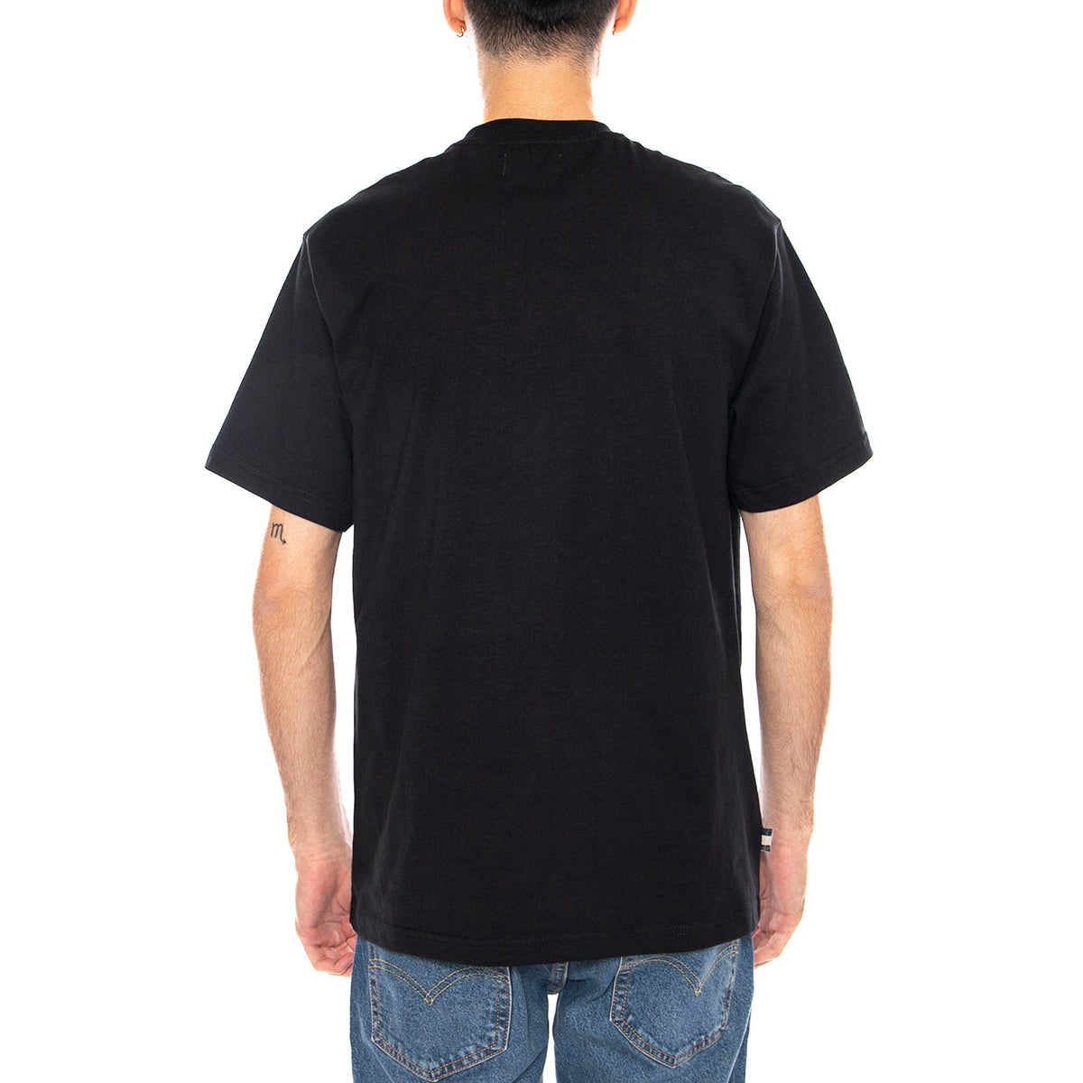 Small Logo T-Shirt -- Maglietta Girocollo Uomo Nero AA_ICON_TS006_16 . AQUASCUTUM 