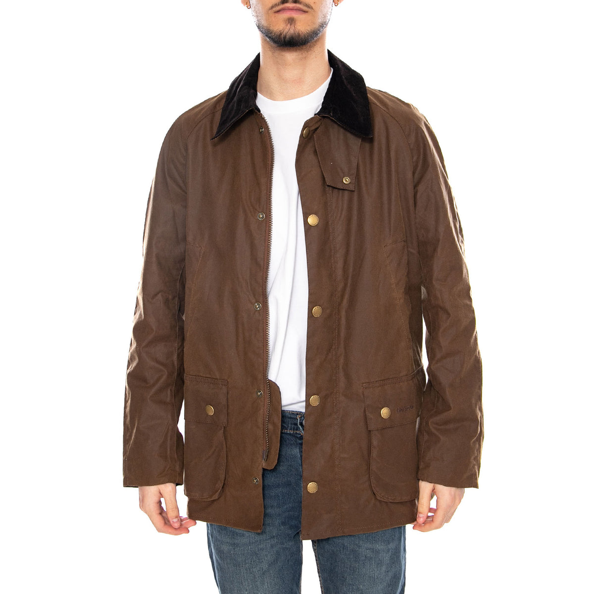 Ashby Wax Jacket Bark - Giacca Uomo Marrone MWX0339 BR31 BARBOUR 