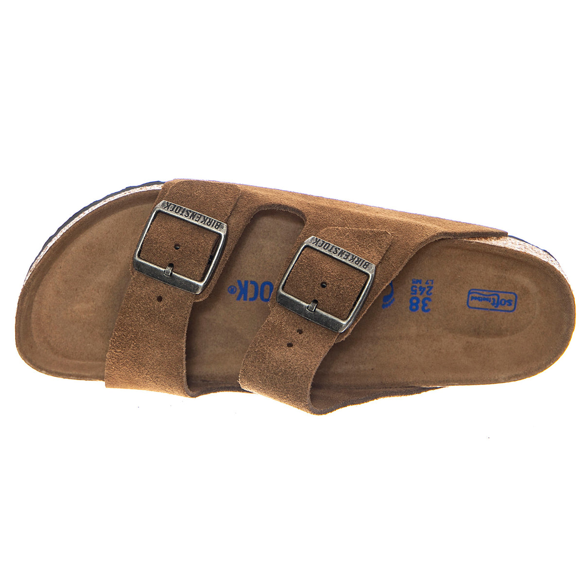Arizona SFB Dark Tea, Suede Leather - Sandali Uomo Marroni 1030865 . BIRKENSTOCK 