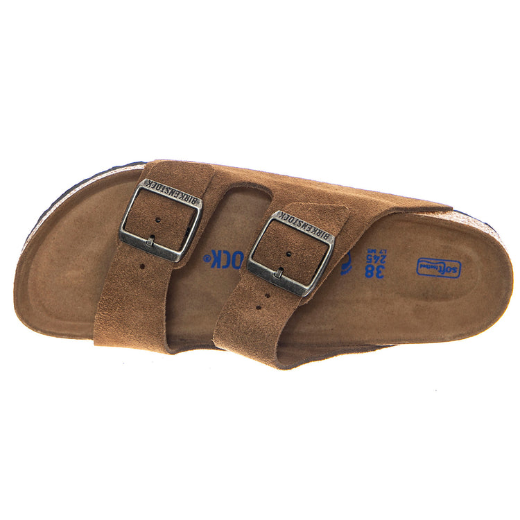Arizona SFB Dark Tea, Suede Leather - Sandali Uomo Marroni 1030865 . BIRKENSTOCK 
