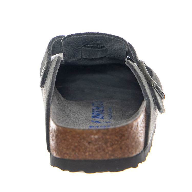 Boston SFB Basalt Gray, Suede Leather - Sandali Uomo Grigi 1030874 . BIRKENSTOCK 