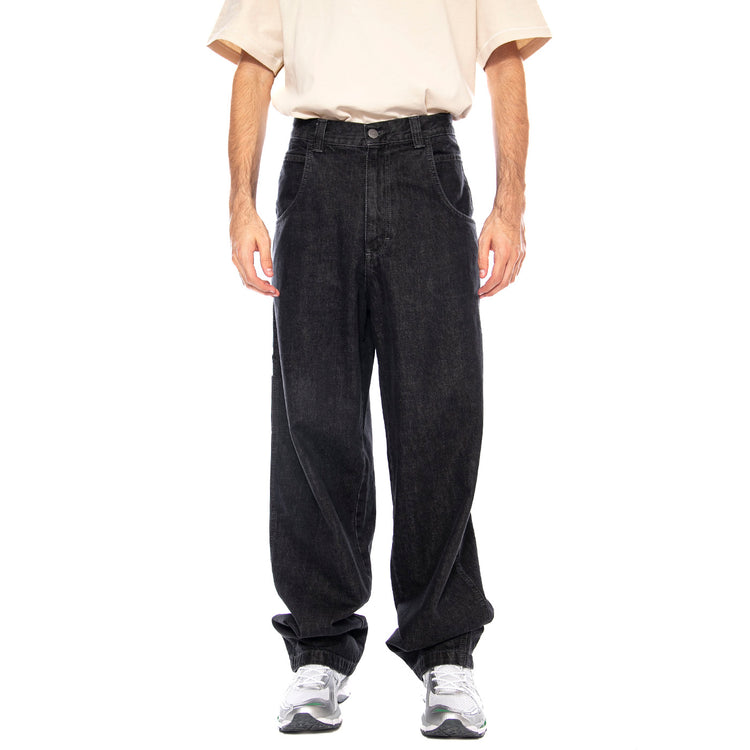 Baggy T. Denim Nero Lav. Solo ST.W - Pantaloni Uomo Neri R.BIANCO-L-BLAK-LF5042 . BLUESKIN 