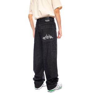 Baggy T. Denim Nero Lav. Solo ST.W - Pantaloni Uomo Neri R.BIANCO-L-BLAK-LF5042 . BLUESKIN 