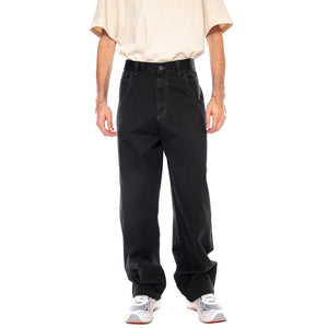 Baggy T. Gabardina Col. Tinto Nero - Pantaloni Uomo Neri R.BIANCO-L-CAMA-00N . BLUESKIN 