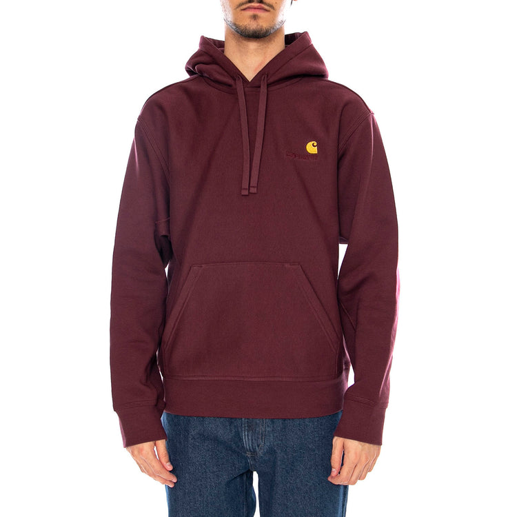Hooded American Script Sweat Rondo - Felpa con Cappuccio Uomo Bordeaux I028279.33KXX . CARHARTT WIP 
