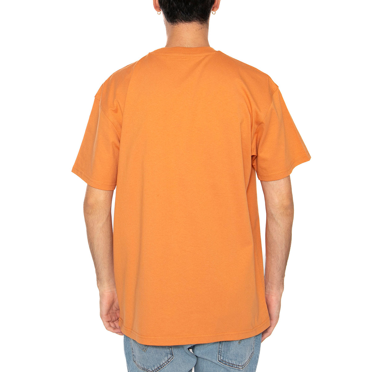 S/S American Script T-Shirt Redhaven - Maglietta Girocollo Uomo Arancione I029956.2ZYXX . CARHARTT WIP 
