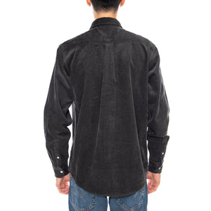L/S Madison Cord Shirt Graphite / Graphite -- Camicia Uomo Grigio Scuro I029958.2F9XX . CARHARTT WIP 