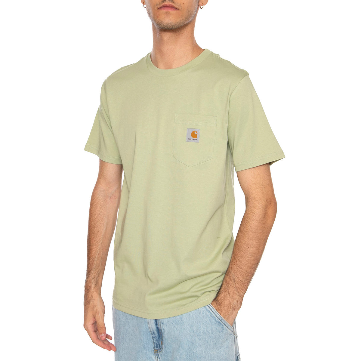 S/S Pocket T-Shirt Wall - Maglietta Girocollo Uomo Beige I030434.UVXX . CARHARTT WIP 