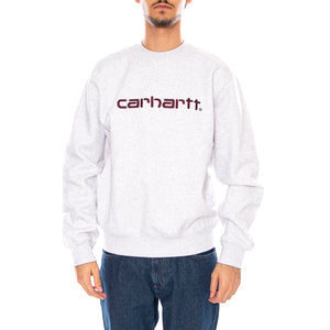 Carhartt Sweat Ash Heather / Rondo - felpa Girocollo Uomo Grigia I030546.38HXX . CARHARTT WIP 