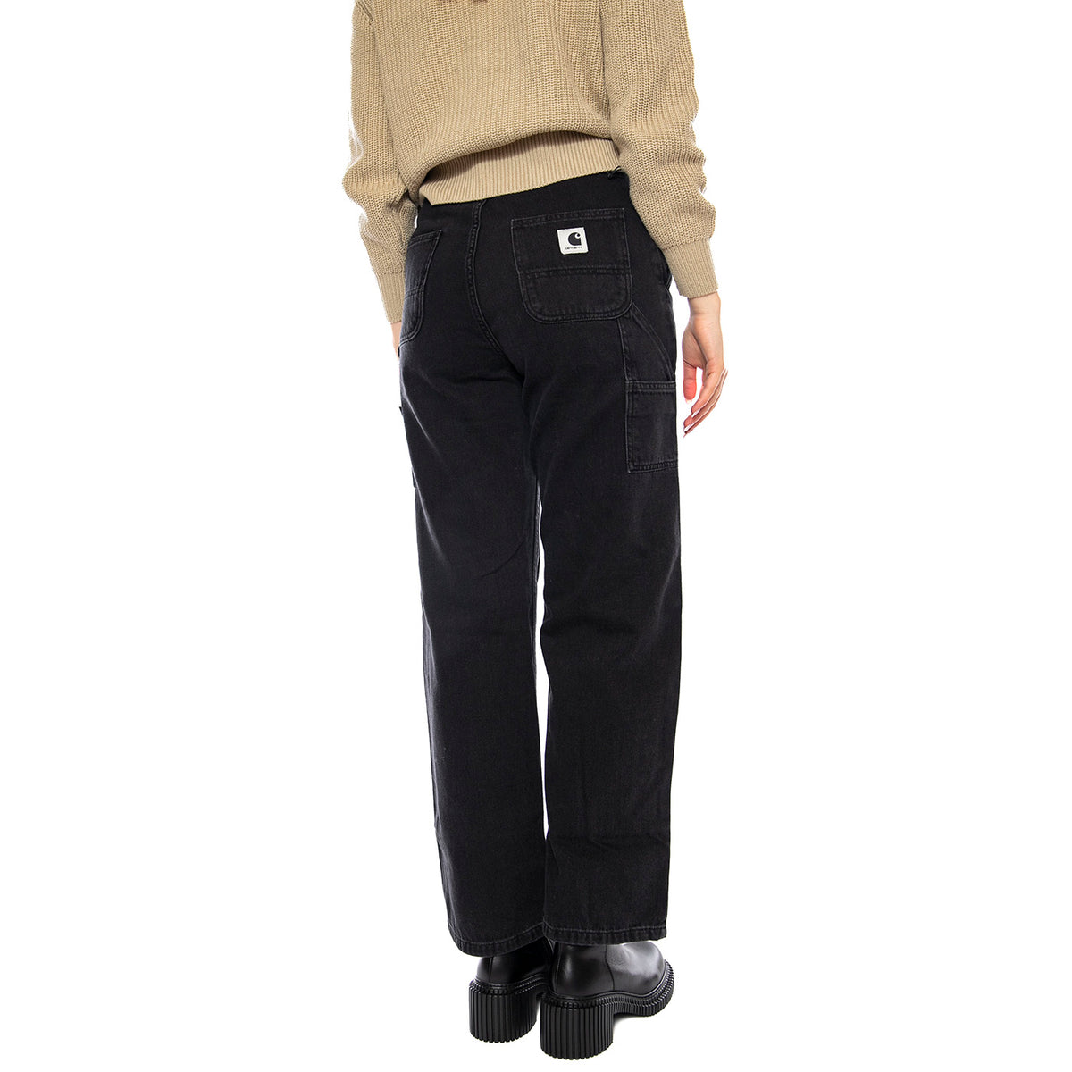 Carhartt WIP WMNS Pierce Pant Straight -- Pantaloni Donna Neri I031251-89.06 . CARHARTT WIP 