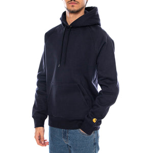 Hooded Chase Sweat Dark Navy / Gold - Felpa con Cappuccio Uomo Blu I033661.00HXX . CARHARTT WIP 