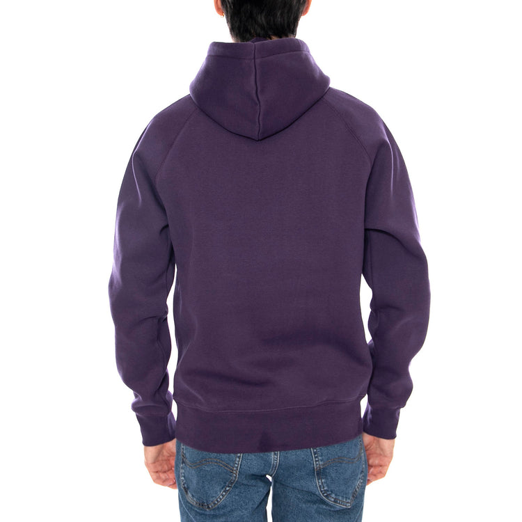 Hooded Chase Sweat Lokers / Gold - Felpa con Cappuccio Uomo Viola I033661.37YXX . CARHARTT WIP 