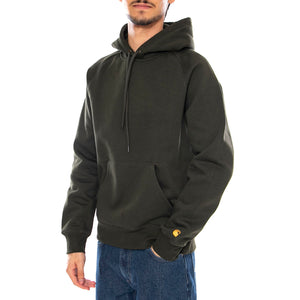 Hooded Chase Sweat Olive / Gold - Felpa con Cappuccio Uomo Verde I033661.3CBXX . CARHARTT WIP 