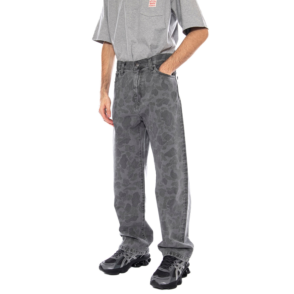 Duck Landon Pant -- Pantaloni Uomo Camo Duck / Black I033755.2I30H . CARHARTT WIP 