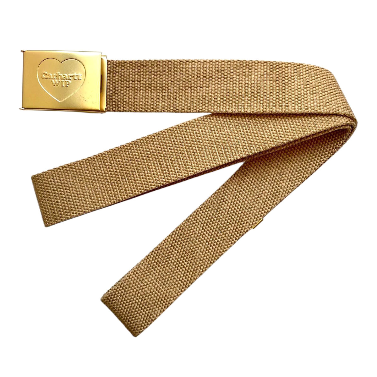 Heart Clip Belt Dusty H Brown / Gold - Cintura Beige I034631.2N1XX . CARHARTT WIP 