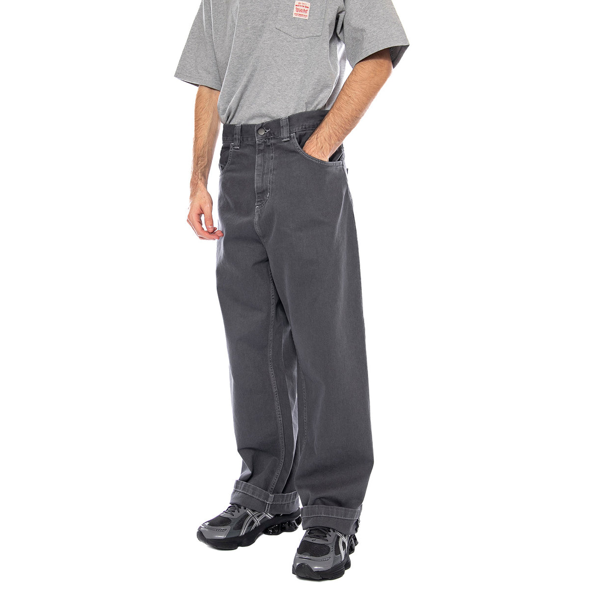 Brandon Pant -- Pantaloni Uomo Graphite Grigi I034809.874J . CARHARTT WIP 