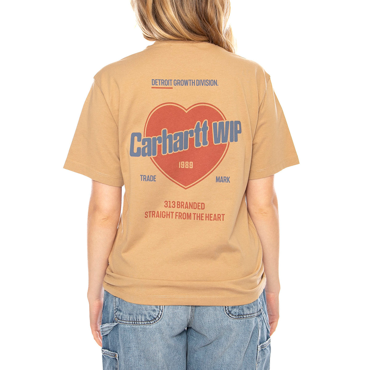 Carhartt WIP Womens Growth -- Maglietta Donna Beige I035264-7 . CARHARTT WIP 