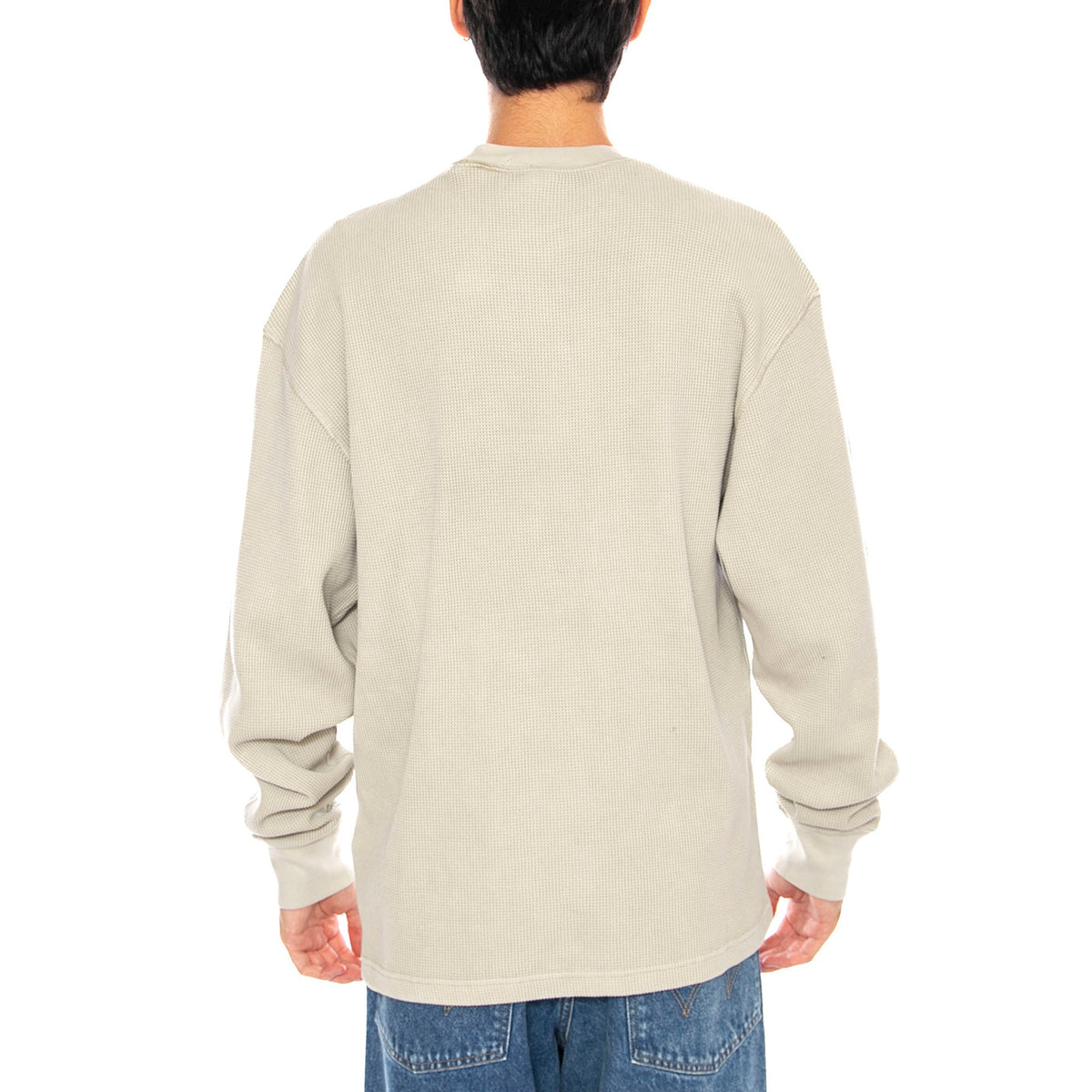 L/S Vista Waffle T-Shirt Fleur De Sel - Maglietta Girocollo Maniche Lunghe Uomo rosa I035304.2LPGD . CARHARTT WIP 