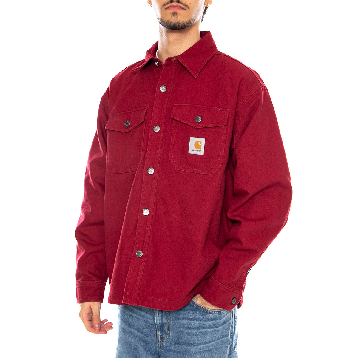 Selby Shirt Jac Scarlet - Camicia Uomo Rossa I035305.H8XX . CARHARTT WIP 