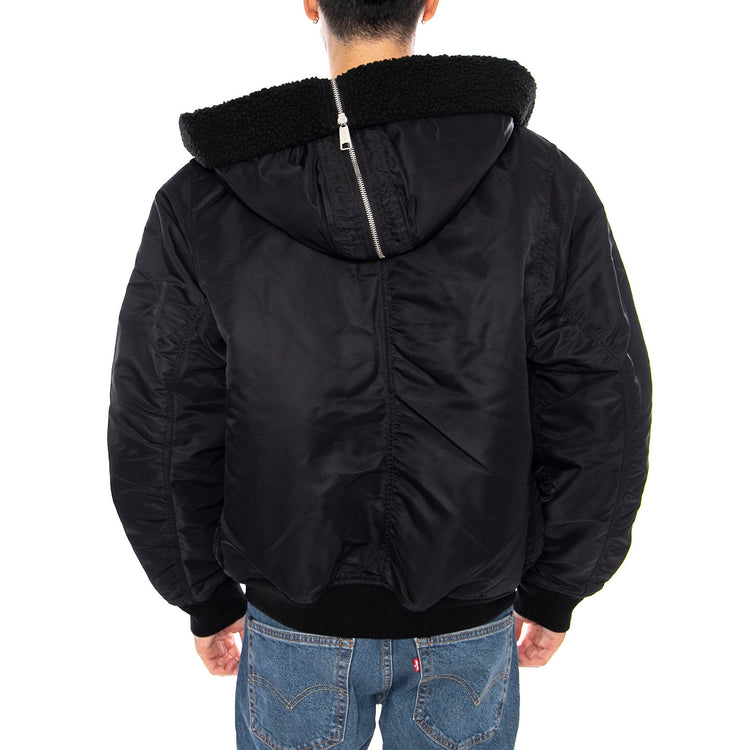 HD Oltera Bomber Black / Black -- Giacca Bomber con Cappuccio Uomo Nera I035309.00EXX . CARHARTT WIP 