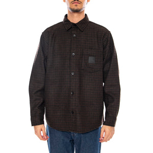 L/S Lowis Shirt Lowis Houndstooth, Vitola Heather - Camicia Uomo Verde I035328.35MXX . CARHARTT WIP 