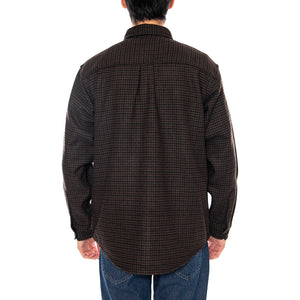 L/S Lowis Shirt Lowis Houndstooth, Vitola Heather - Camicia Uomo Verde I035328.35MXX . CARHARTT WIP 