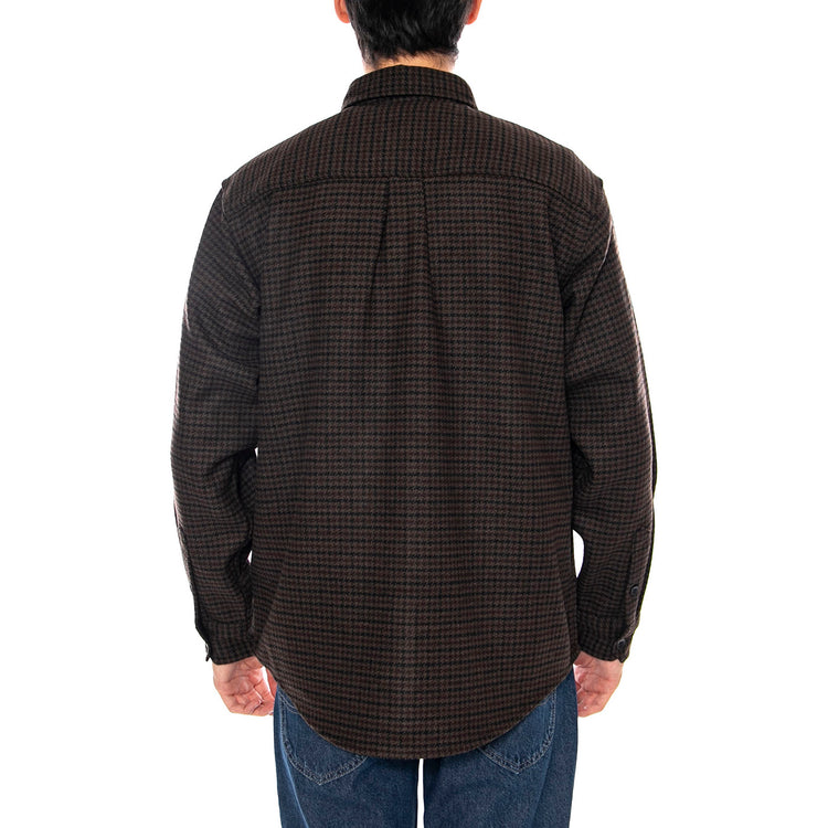 L/S Lowis Shirt Lowis Houndstooth, Vitola Heather - Camicia Uomo Verde I035328.35MXX . CARHARTT WIP 