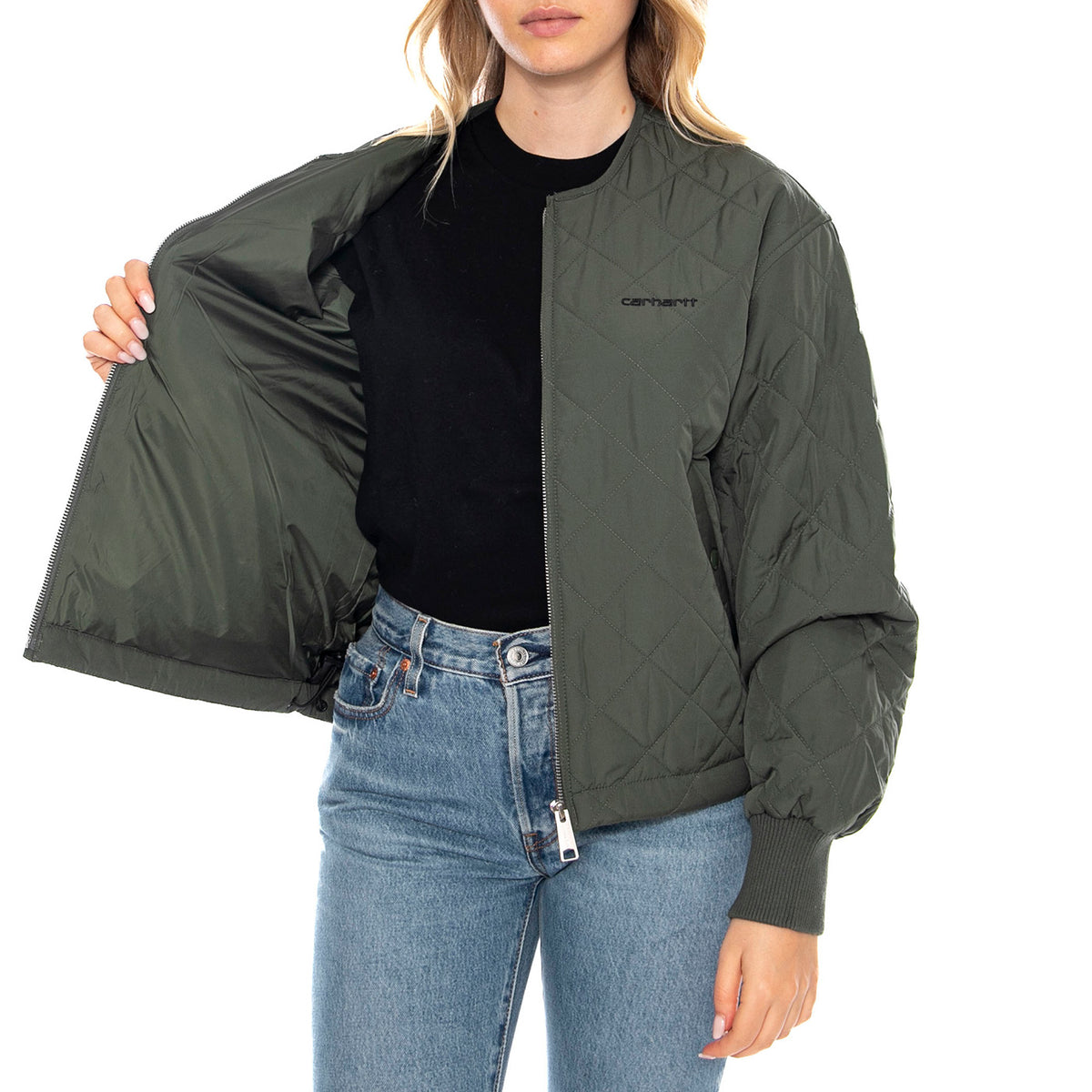 W Elma Liner - Opuntia / Black - Giacca Donna I035376.32Y.XX.03 . CARHARTT WIP 