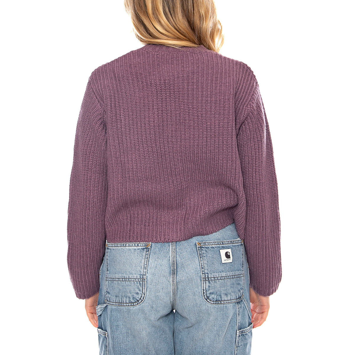W Mira Sweater - Viola - Maglione Girocollo a Coste Donna I035382_33I_XX . CARHARTT WIP 