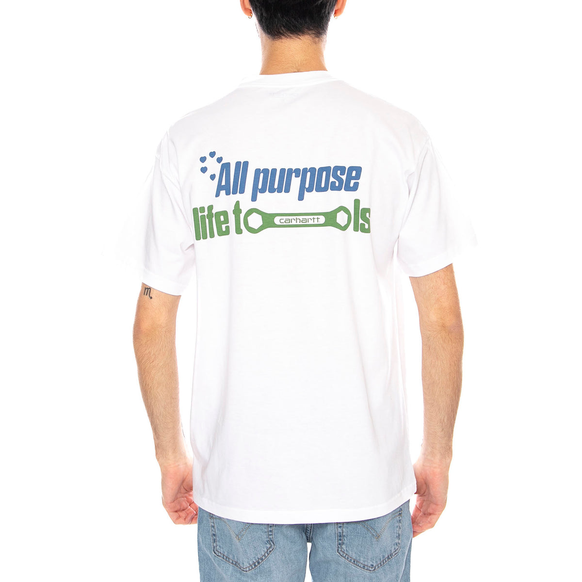 S/S All Tools T-Shirt -- Maglietta Uomo Bianca I035438.02XX . CARHARTT WIP 