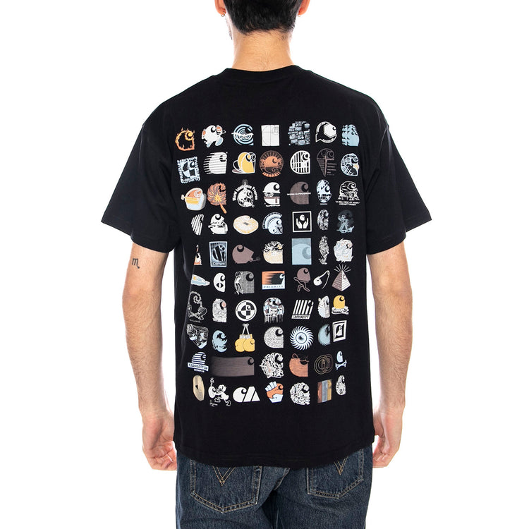 S/S C Logo Archive T-Shirt -- Maglietta Uomo Nera I035439.89XX . CARHARTT WIP 