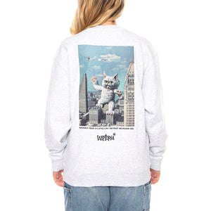 W Wiptopia Script Sweatshirt - Grigia - Felpa Donna I035515_3F2_XX . CARHARTT WIP 