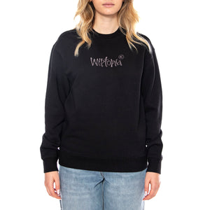 W Wiptopia Script Sweatshirt - Nera - Felpa Donna I035515_3F4_XX . CARHARTT WIP 