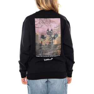W Wiptopia Script Sweatshirt - Nera - Felpa Donna I035515_3F4_XX . CARHARTT WIP 