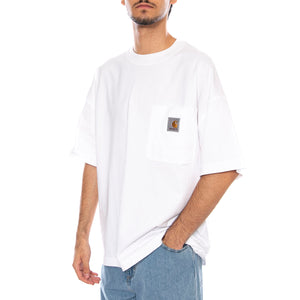 S/S Work Pocket T-Shirt White - Maglietta Girocollo Uomo Bianca I035523.02XX . CARHARTT WIP 