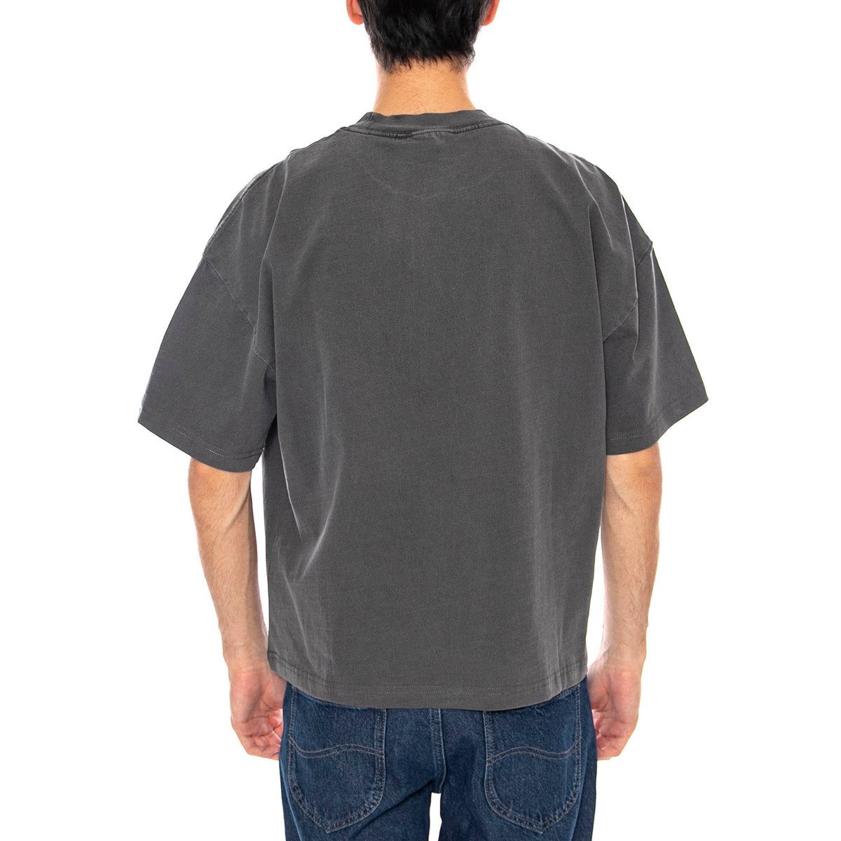 S/S Benton T-Shirt Graphite - Maglietta Girocollo Uomo Grigia I035590.87GD . CARHARTT WIP 