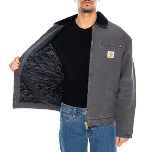 OG Detroit Jacket Graphite / Black - Giacca Uomo Grigia I035614.3CL4O . CARHARTT WIP 